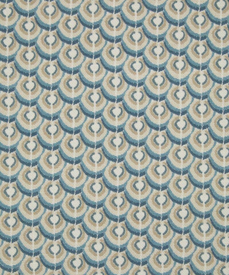 Öffenオッフェンscallop pattern 39 Scallop Spot in Robin's Egg - Indoor | Liberty Fabrics