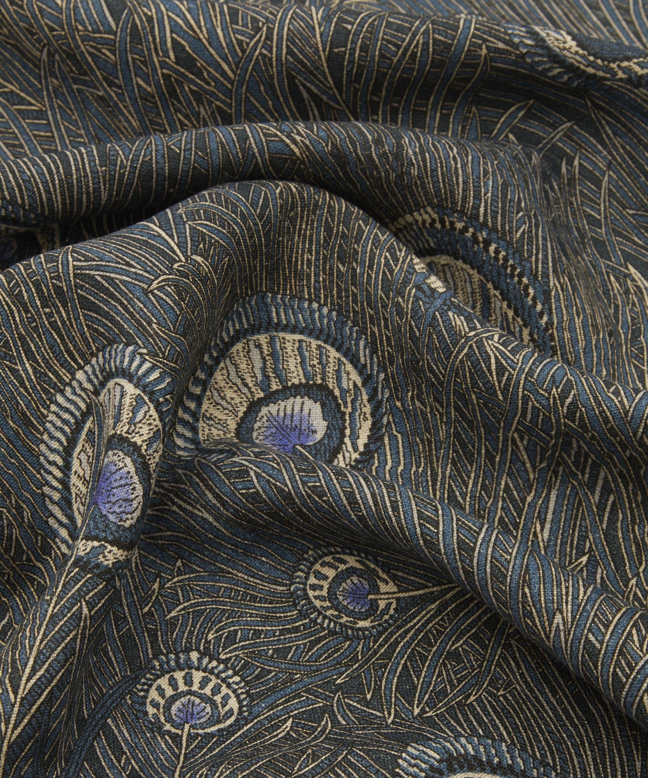 Hera Feather Ladbroke Linen in Lapis - Indoor - Image 3