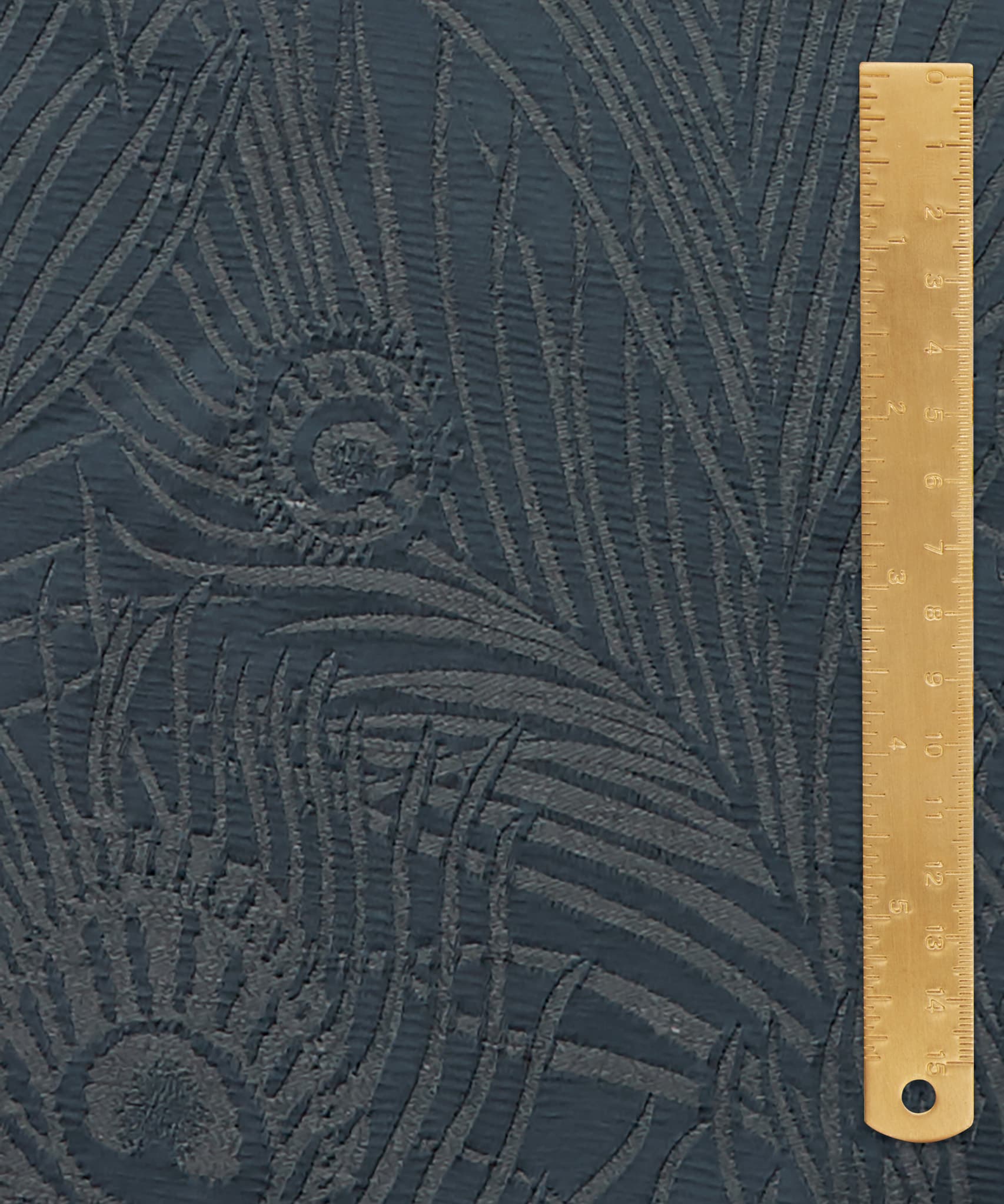 Hera Plume Dyed Jacquard in Pewter Blue - Indoor - Image 5