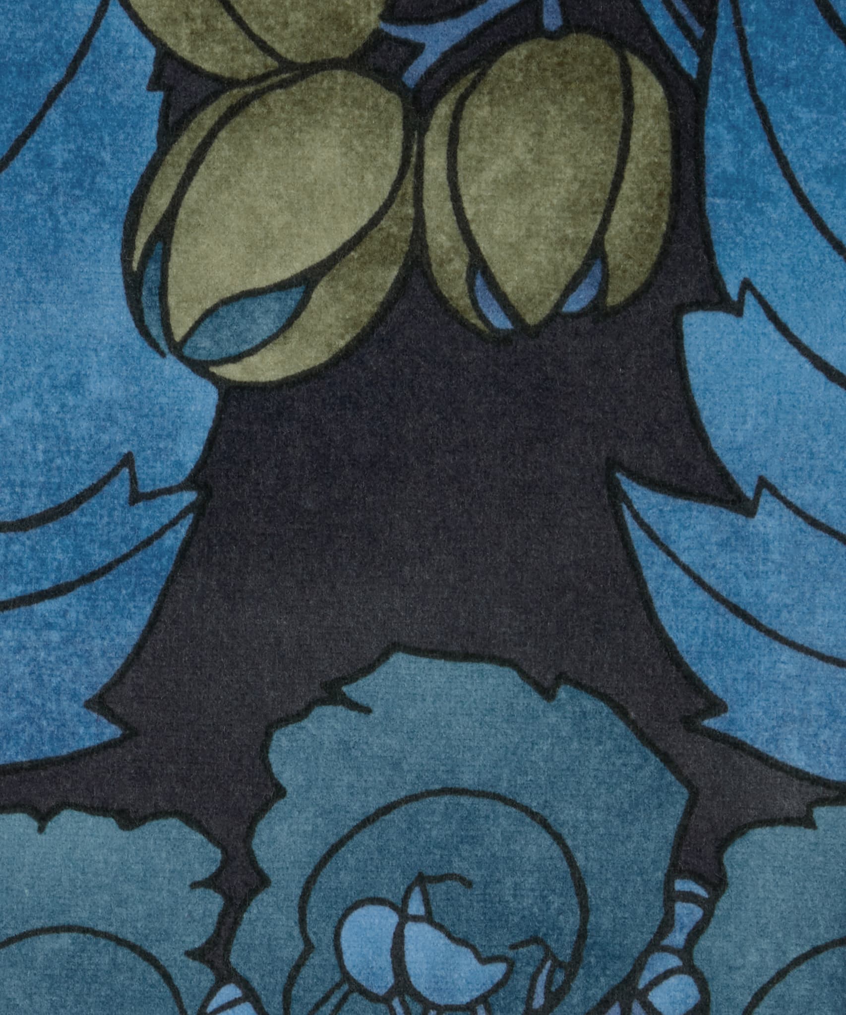 Regency Tulip Wellington Velvet in Lapis - Indoor