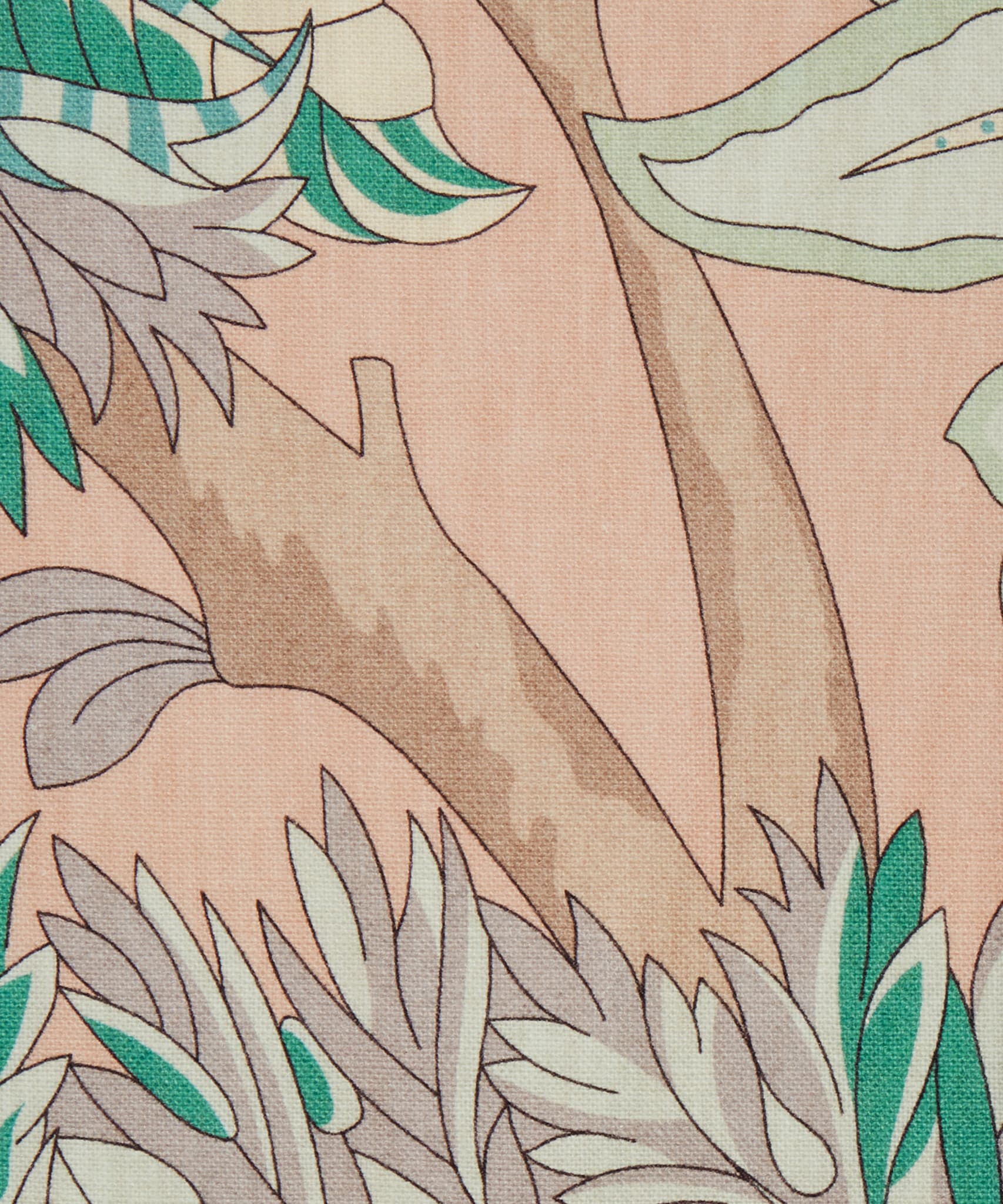 Palampore Trail Landsdowne Linen in Jade Ointment - Indoor