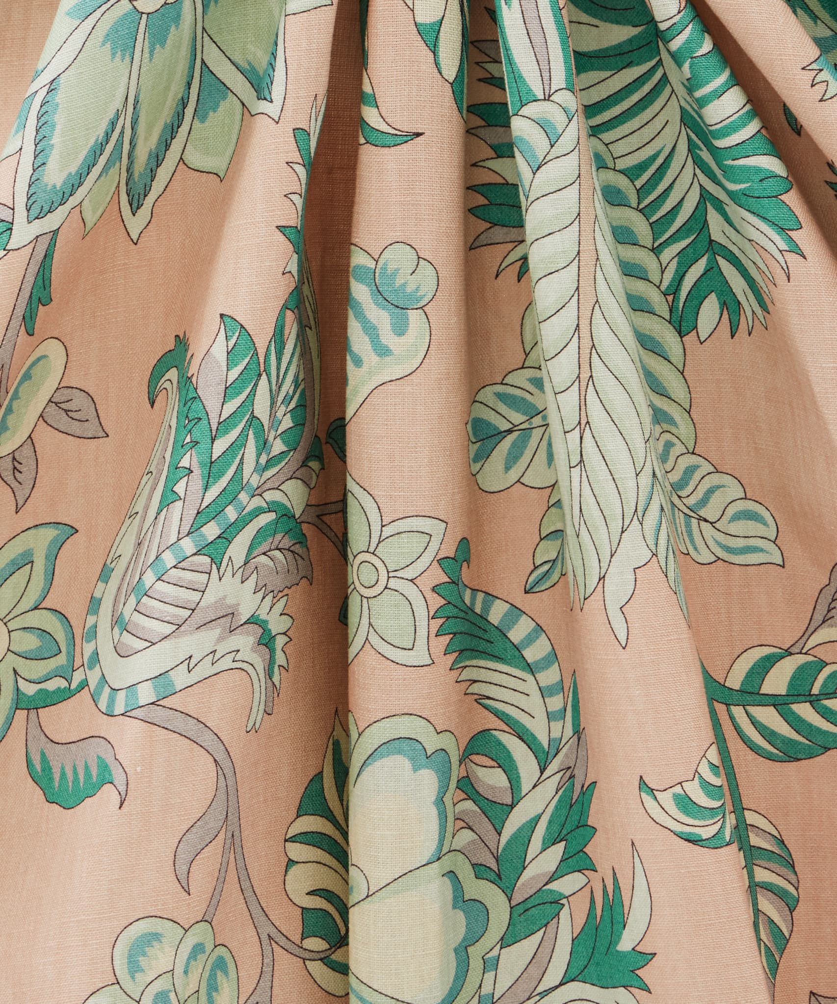 Palampore Trail Landsdowne Linen in Jade Ointment - Indoor - Image 3