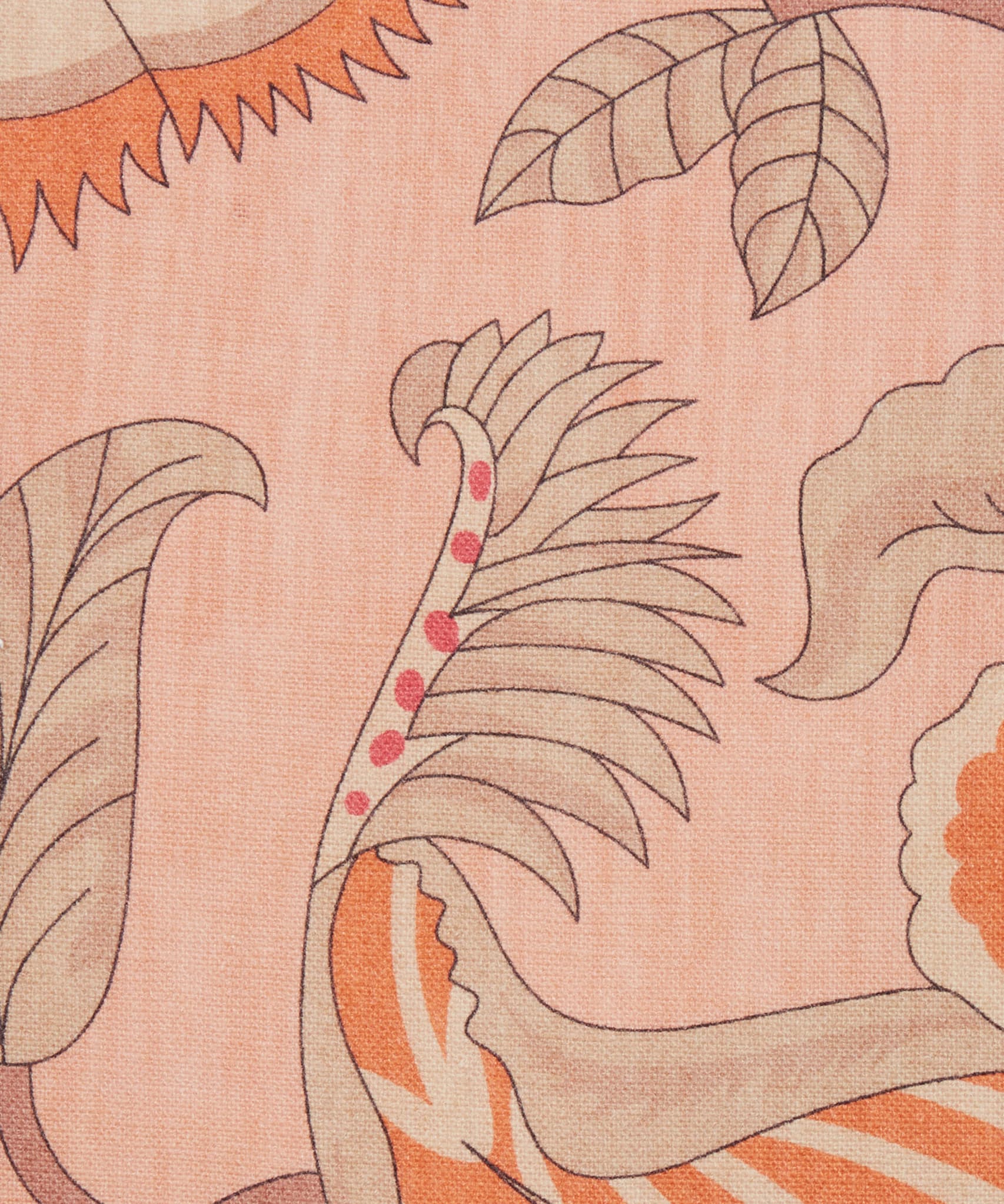 Palampore Trail Landsdowne Linen in Lacquer - Indoor