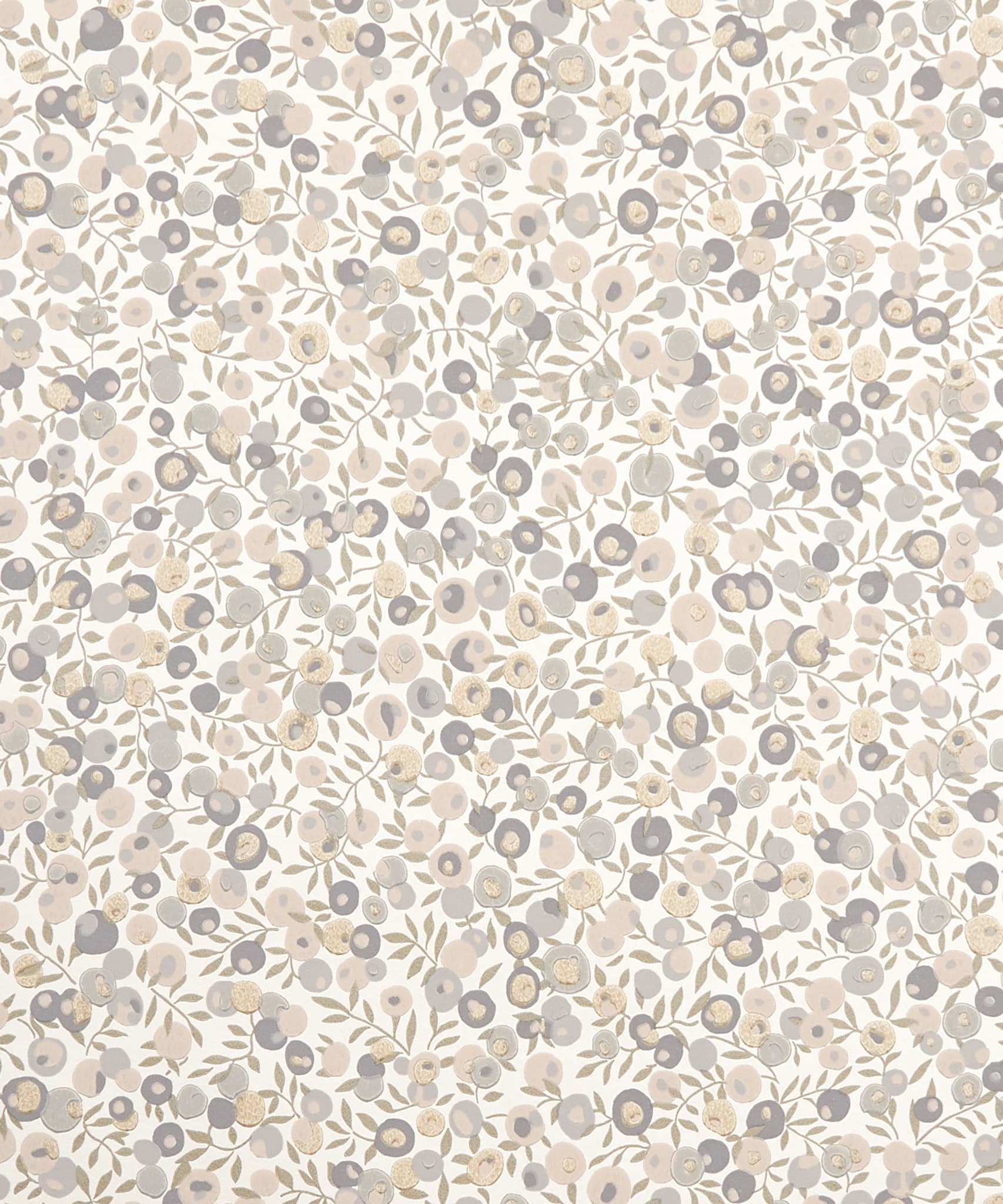 Wiltshire Blossom Wallpaper in Pewter Gold - Image 3
