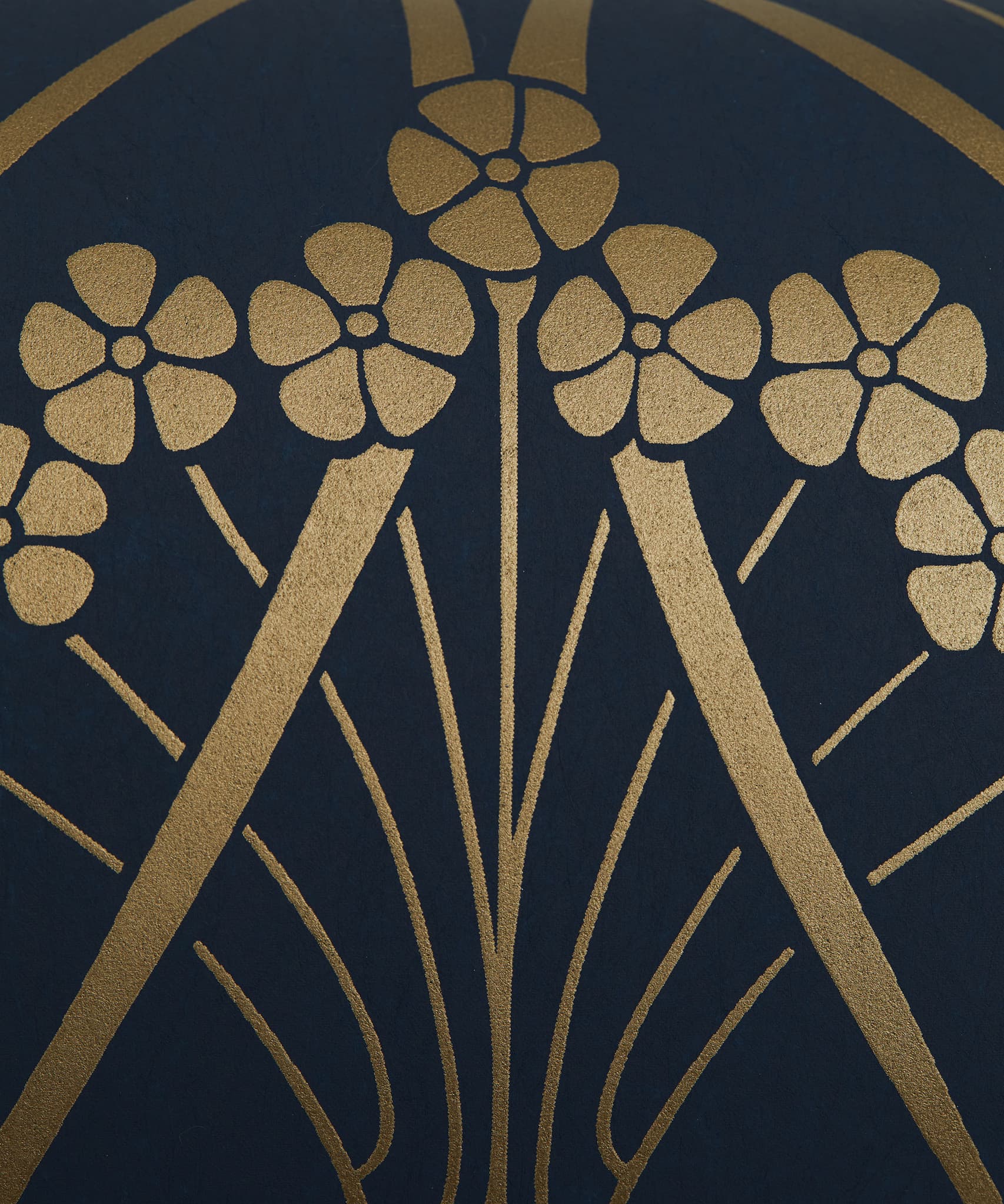 Ianthe Mono Wallpaper in Lapis - Image 4