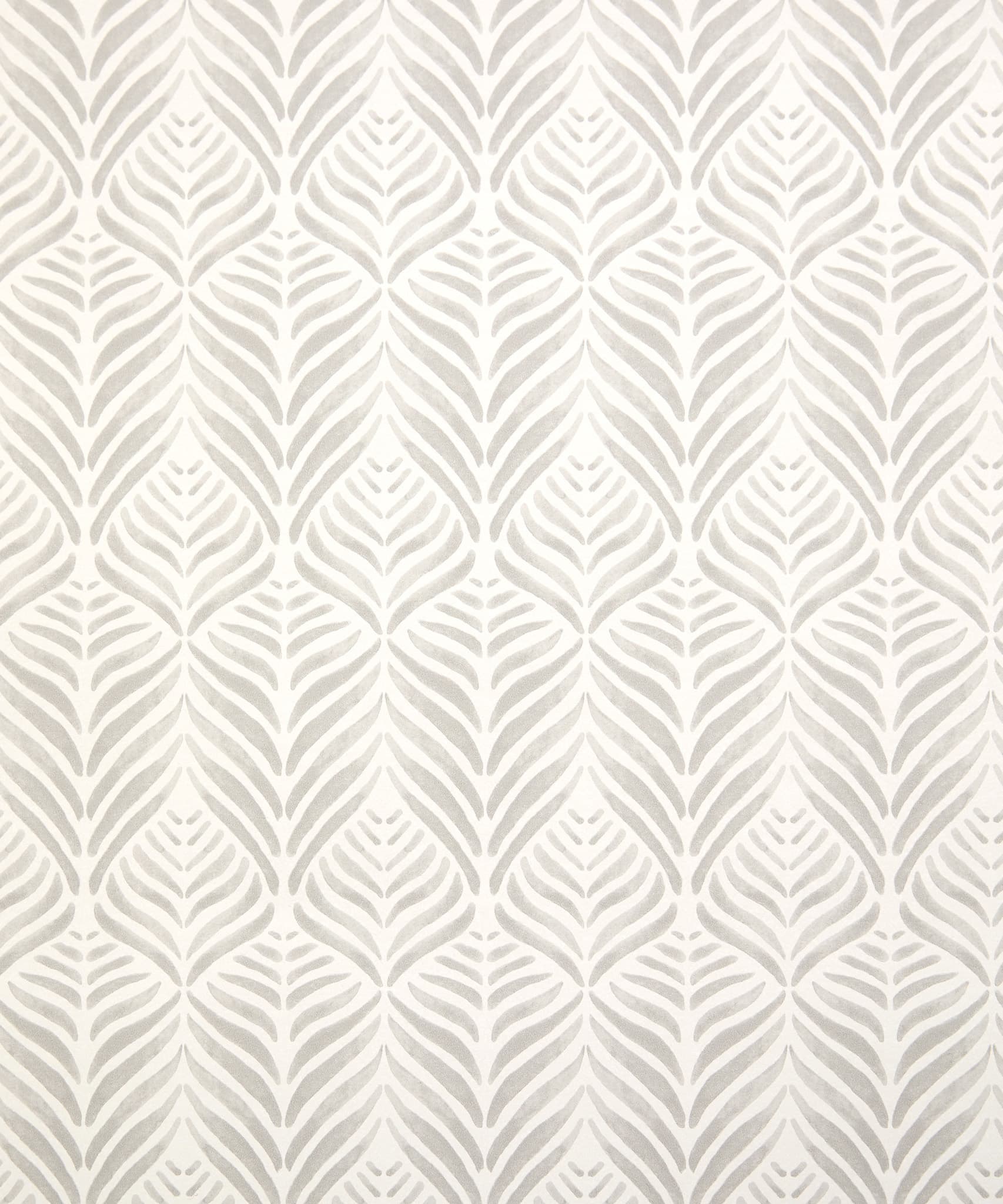 Quill Wallpaper in Pewter