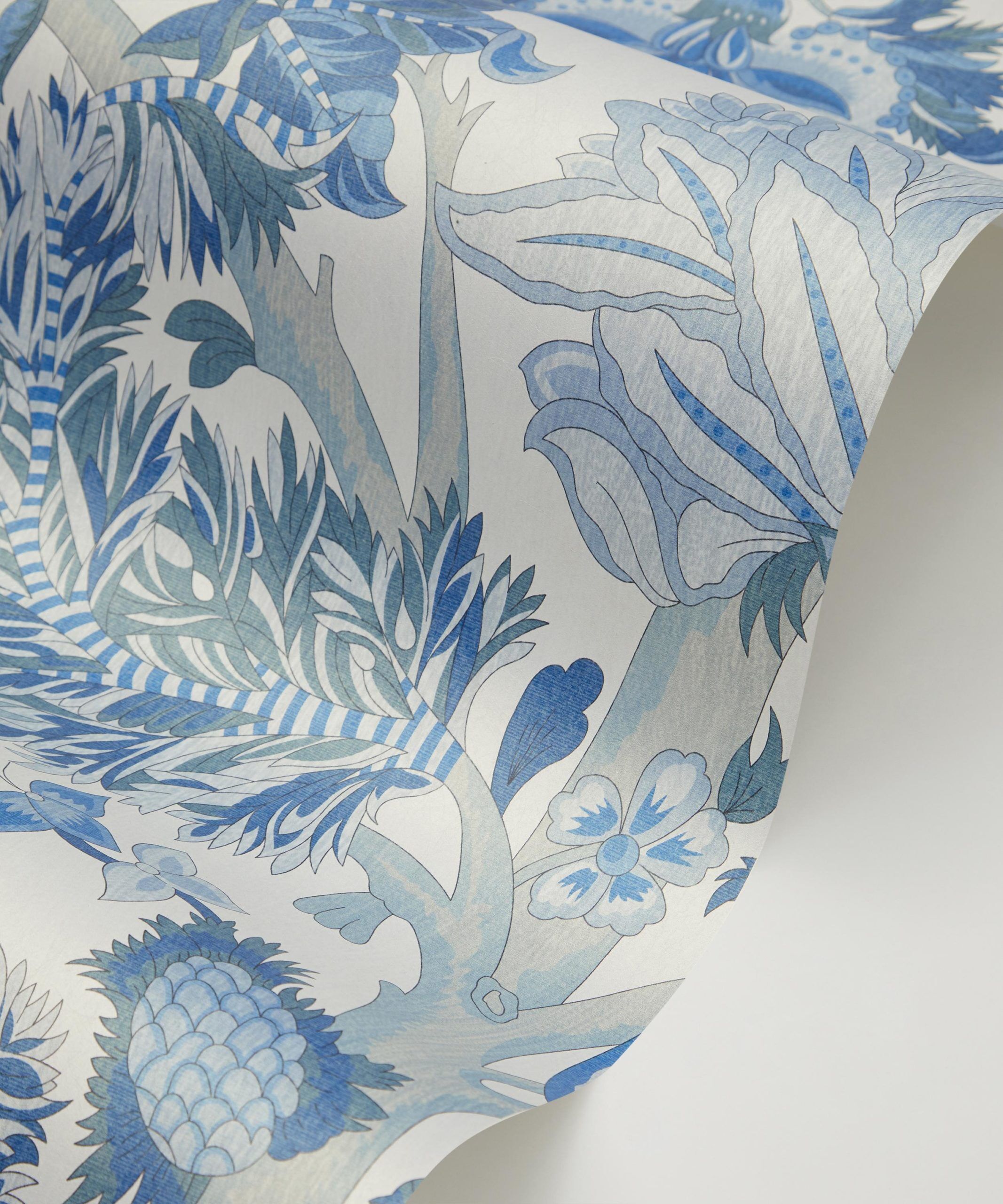 Palampore Trail Wallpaper in Lapis - Image 5