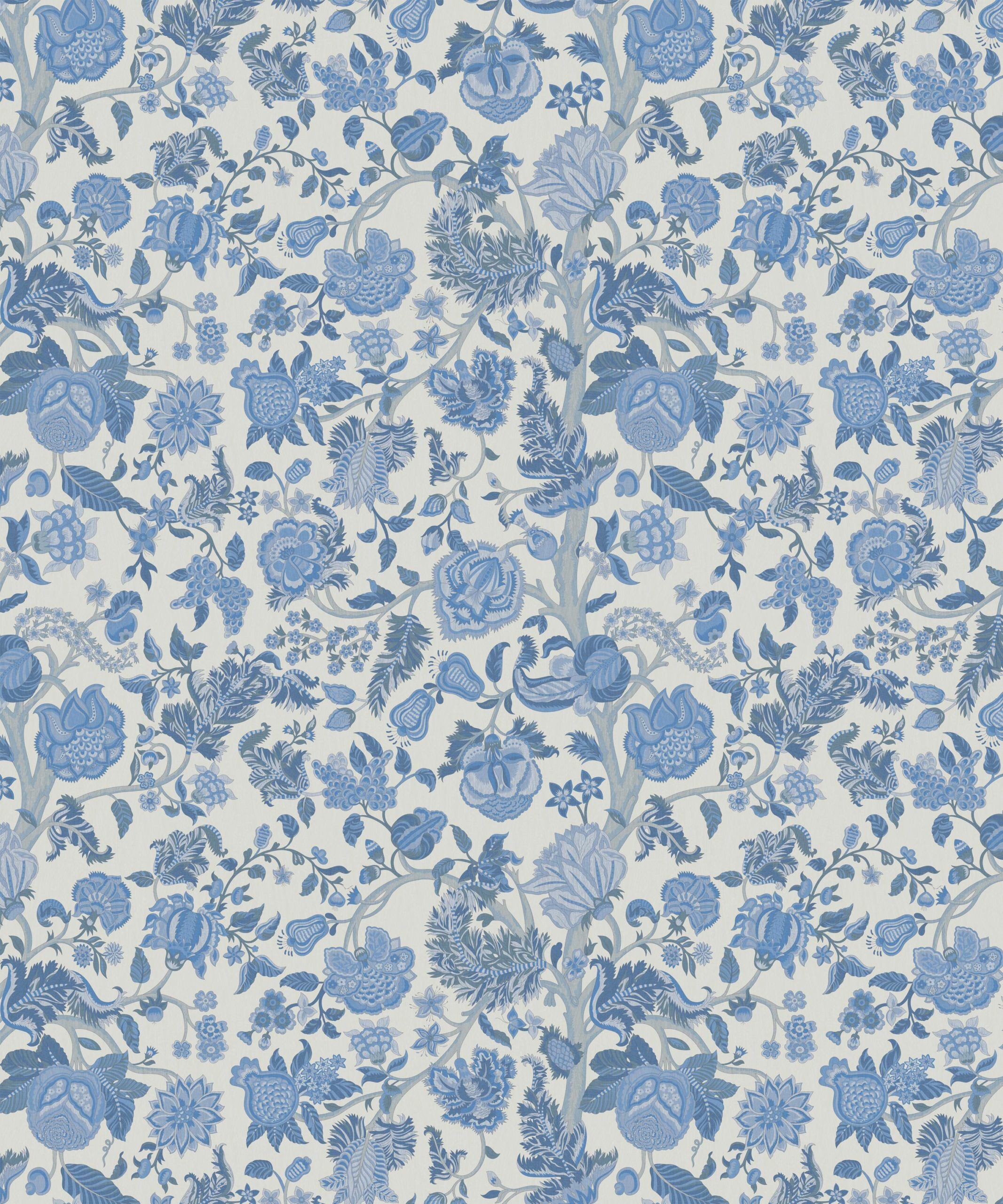 Palampore Trail Wallpaper in Lapis - Image 2