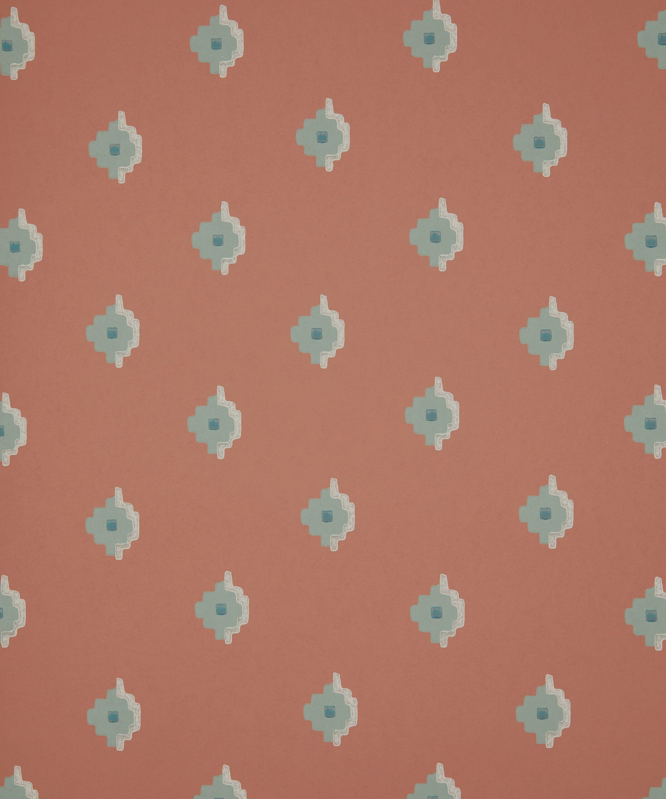 Adamas Tile Wallpaper in Galah Pink