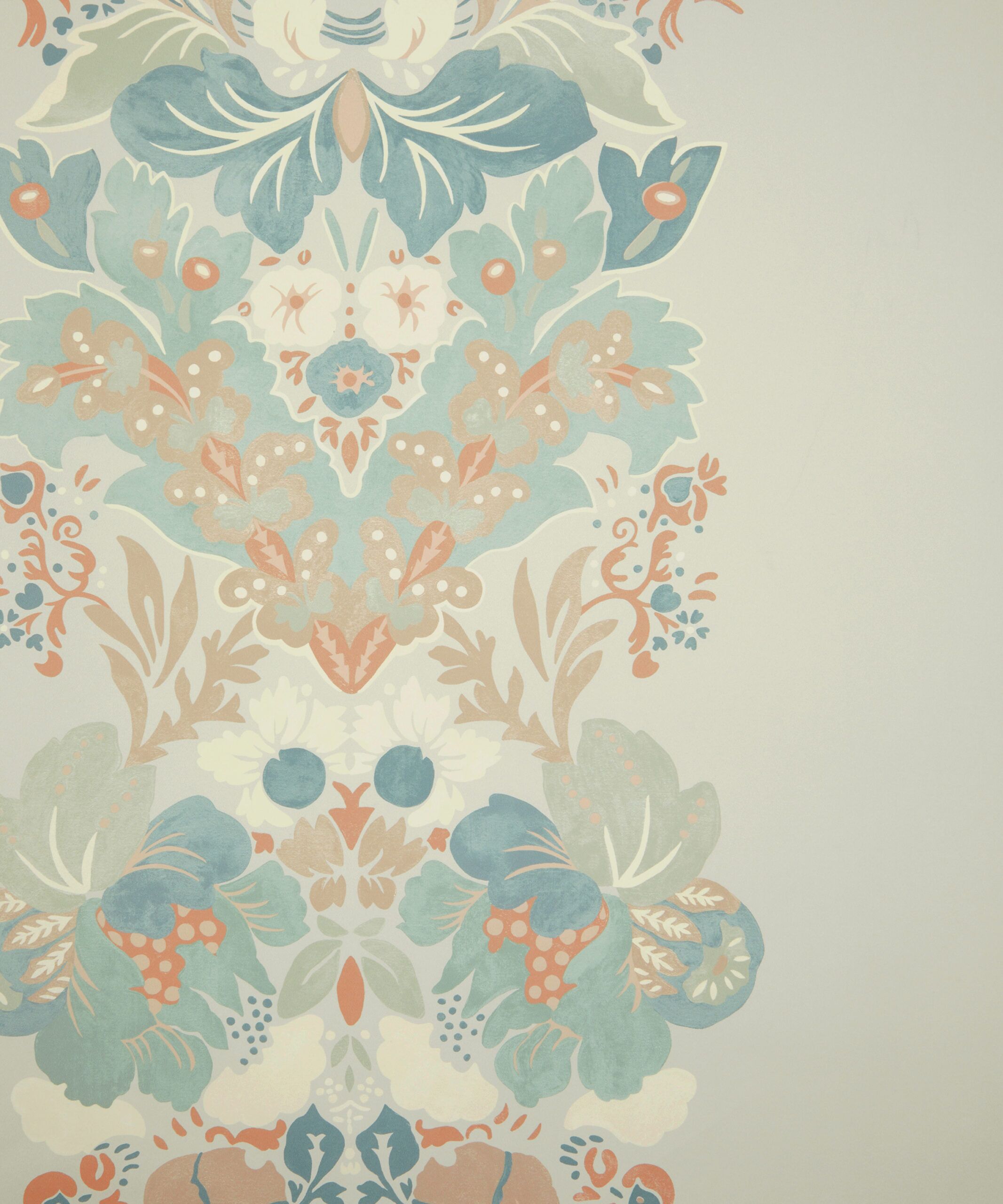 Glastonbury Stripe Wallpaper in Salvia - Image 2