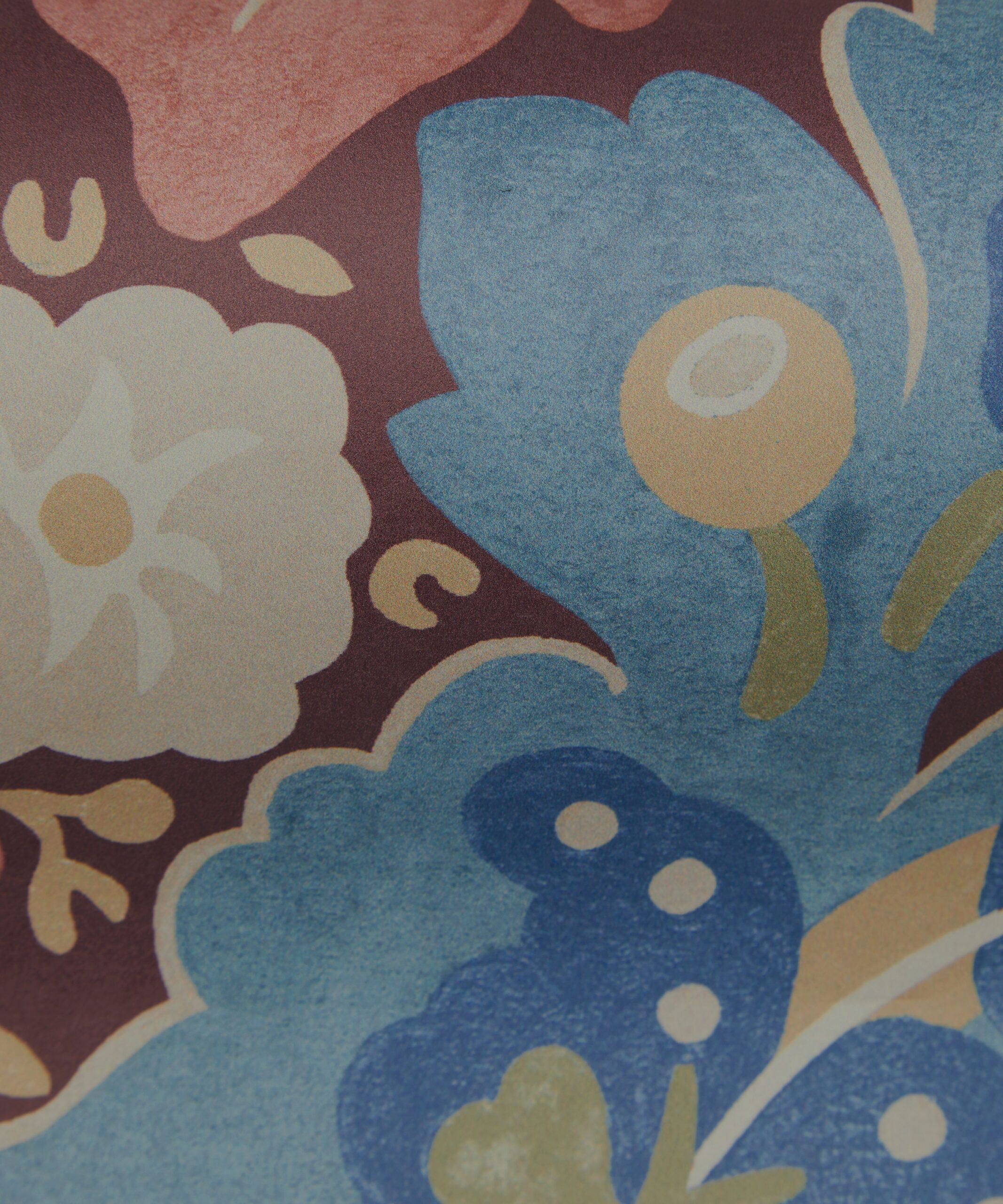 Glastonbury Stripe Wallpaper in Brinjal - Image 4