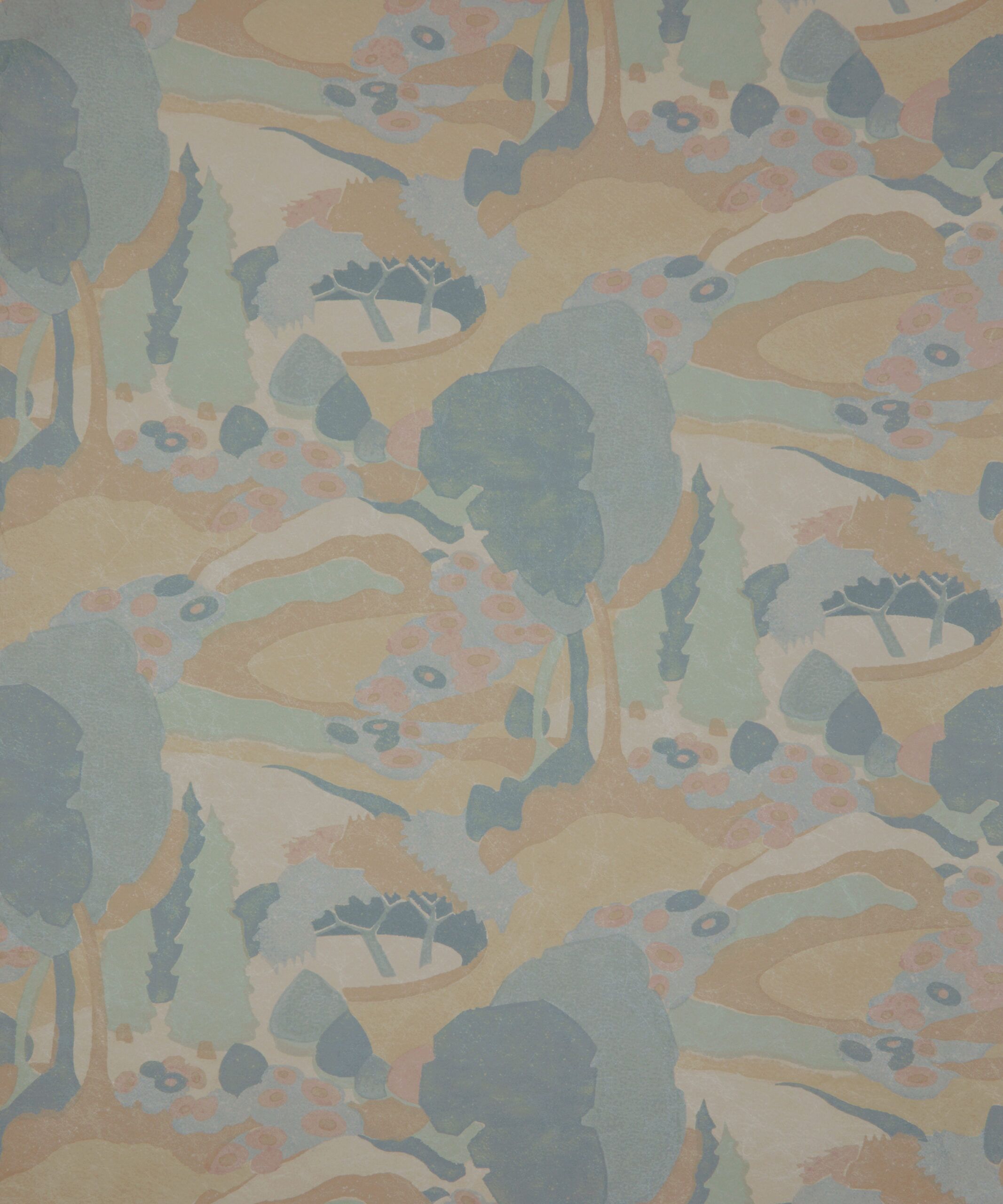 Autumn Landscape Wallpaper in Flax Flower - Image 2