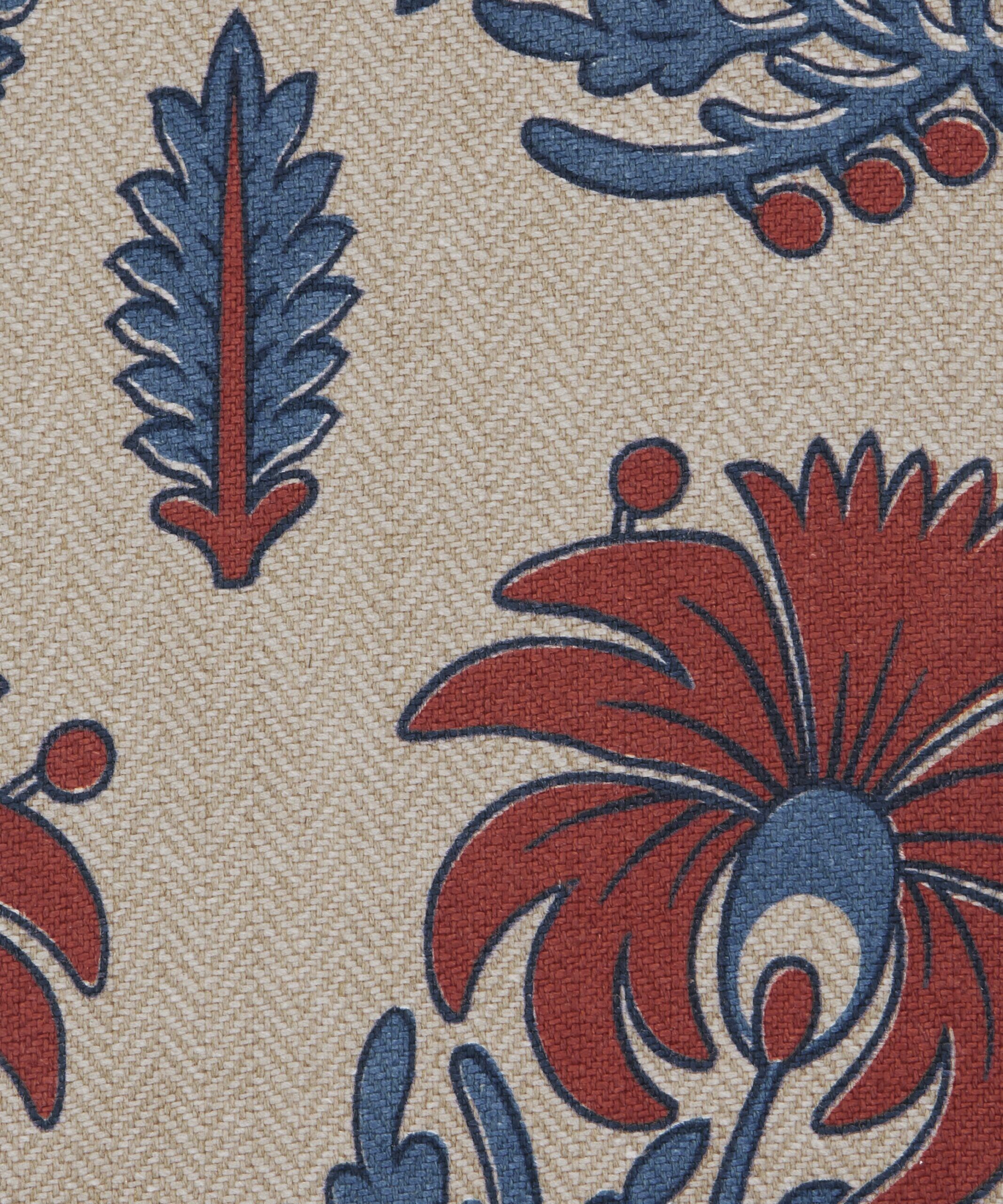 Palm Parade in Lapis - Indoor