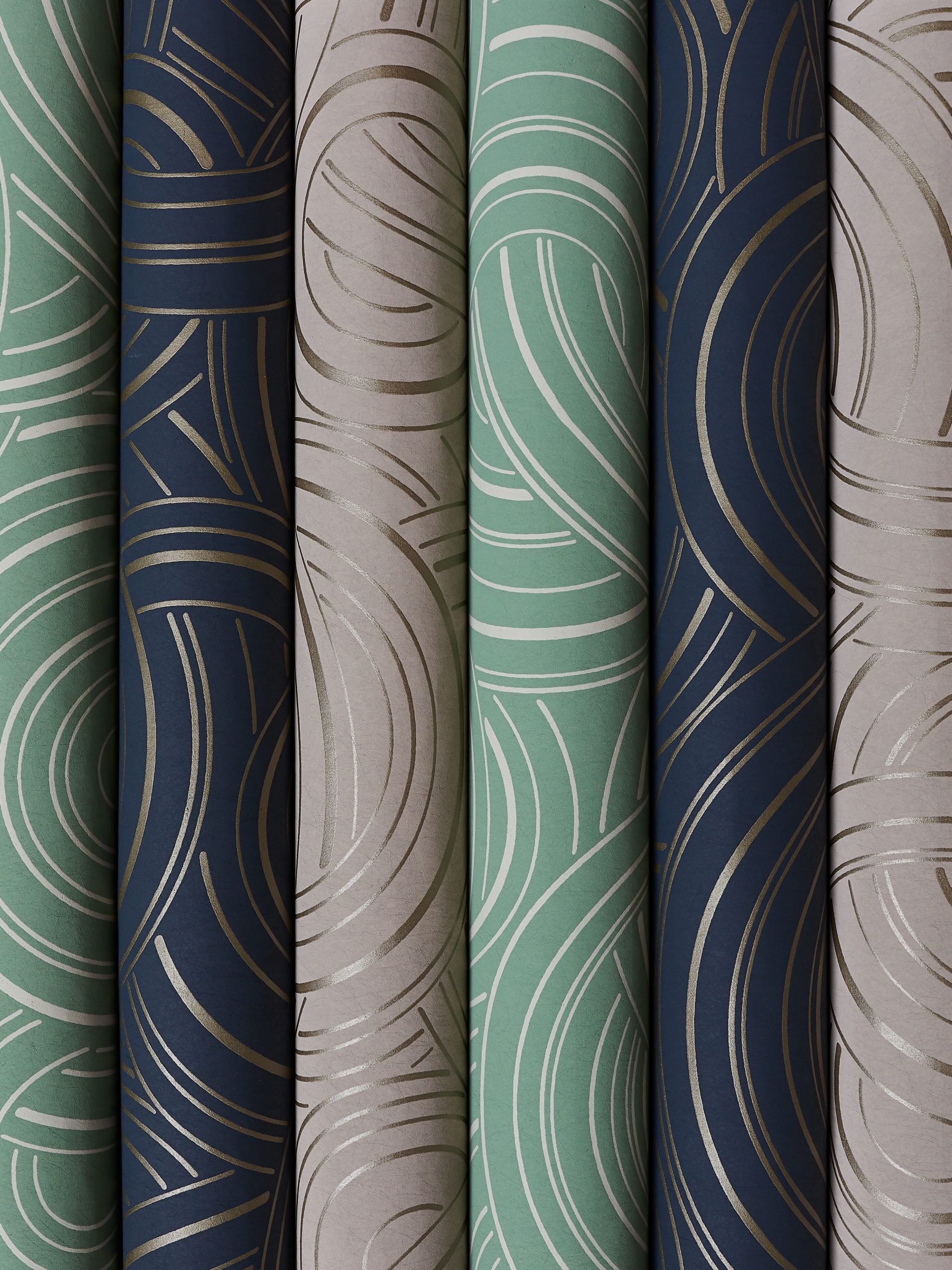 Endless Knots Wallpaper in Artichoke - Image 3