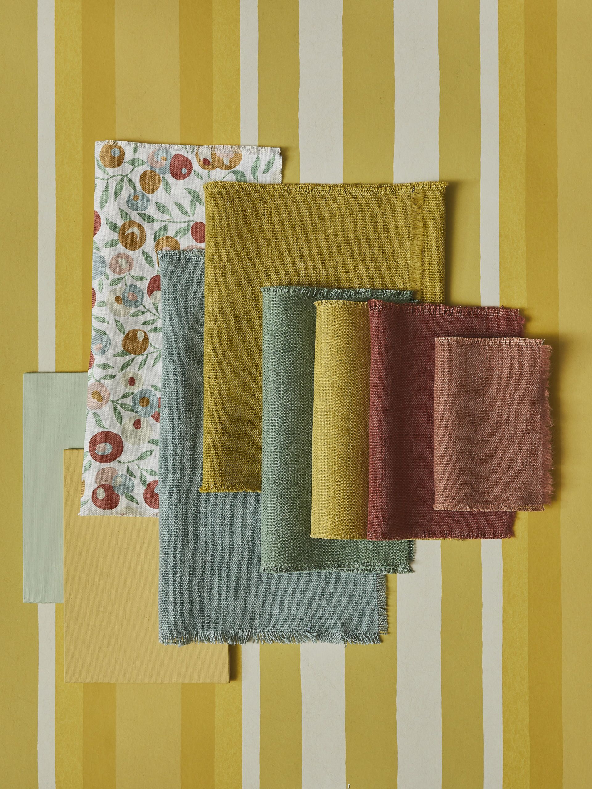 Obi Stripe Wallpaper in Fennel - Image 6