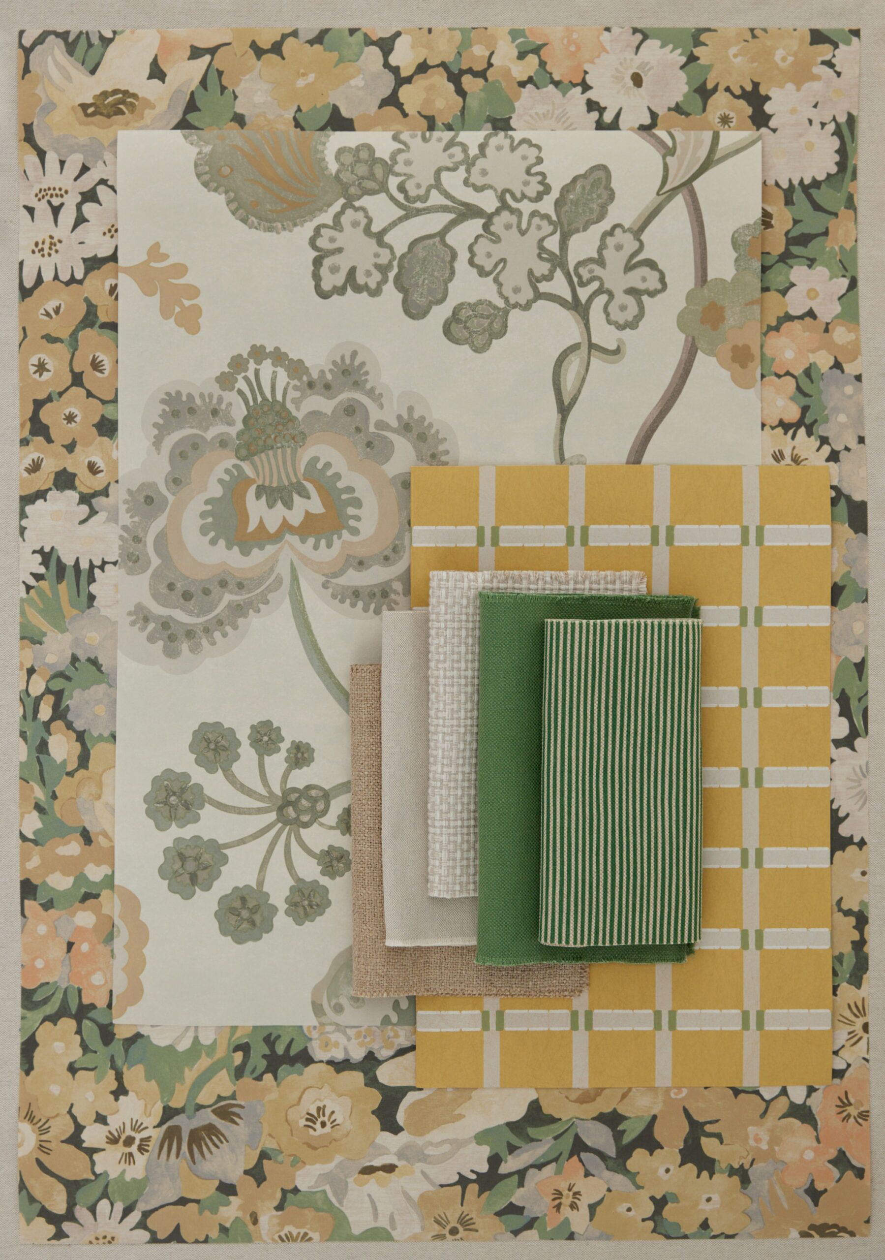 Cravat Wallpaper in Fennel - Image 6