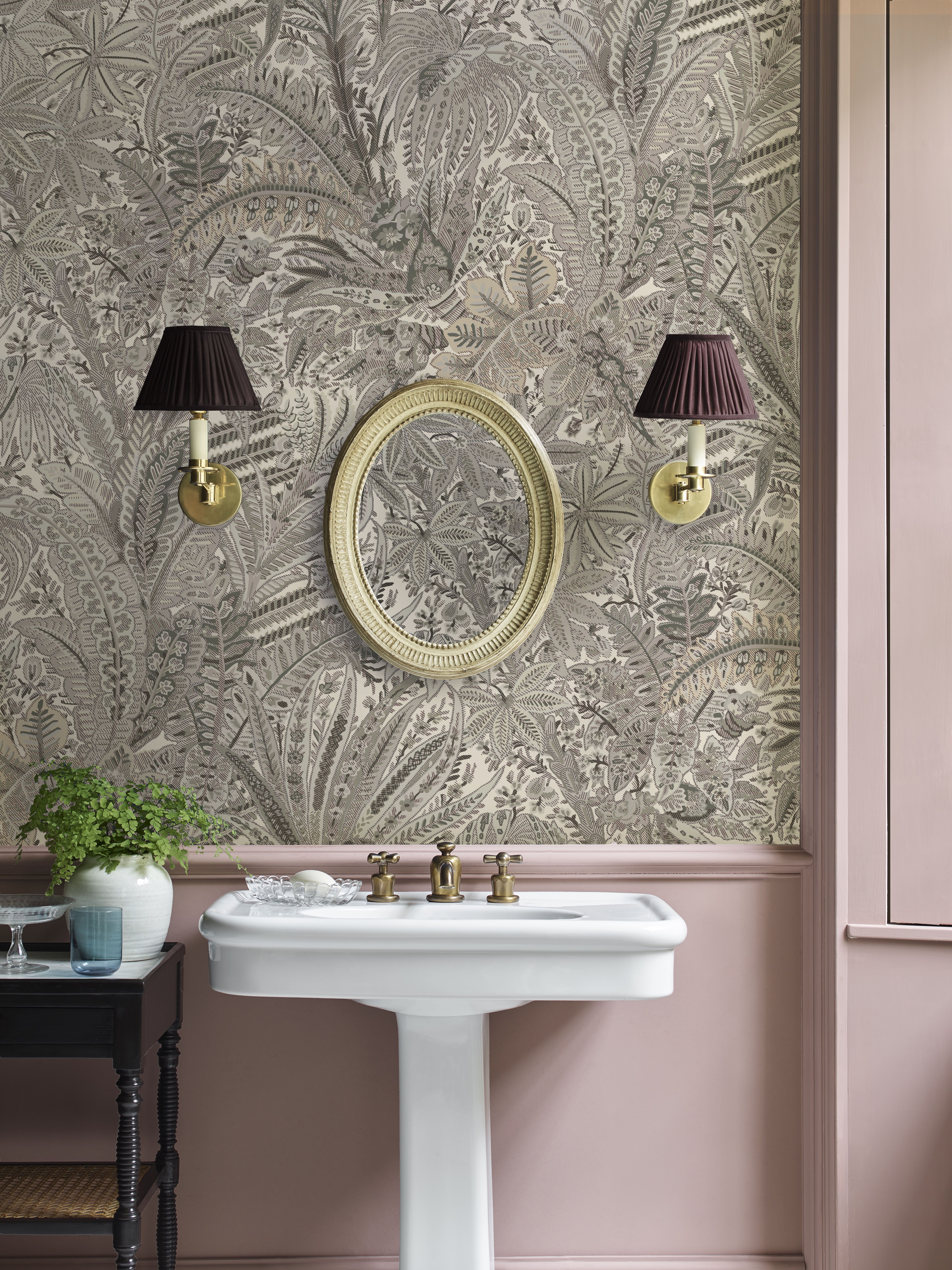 Cypress Voyage Wallpaper in Pewter - Image 5