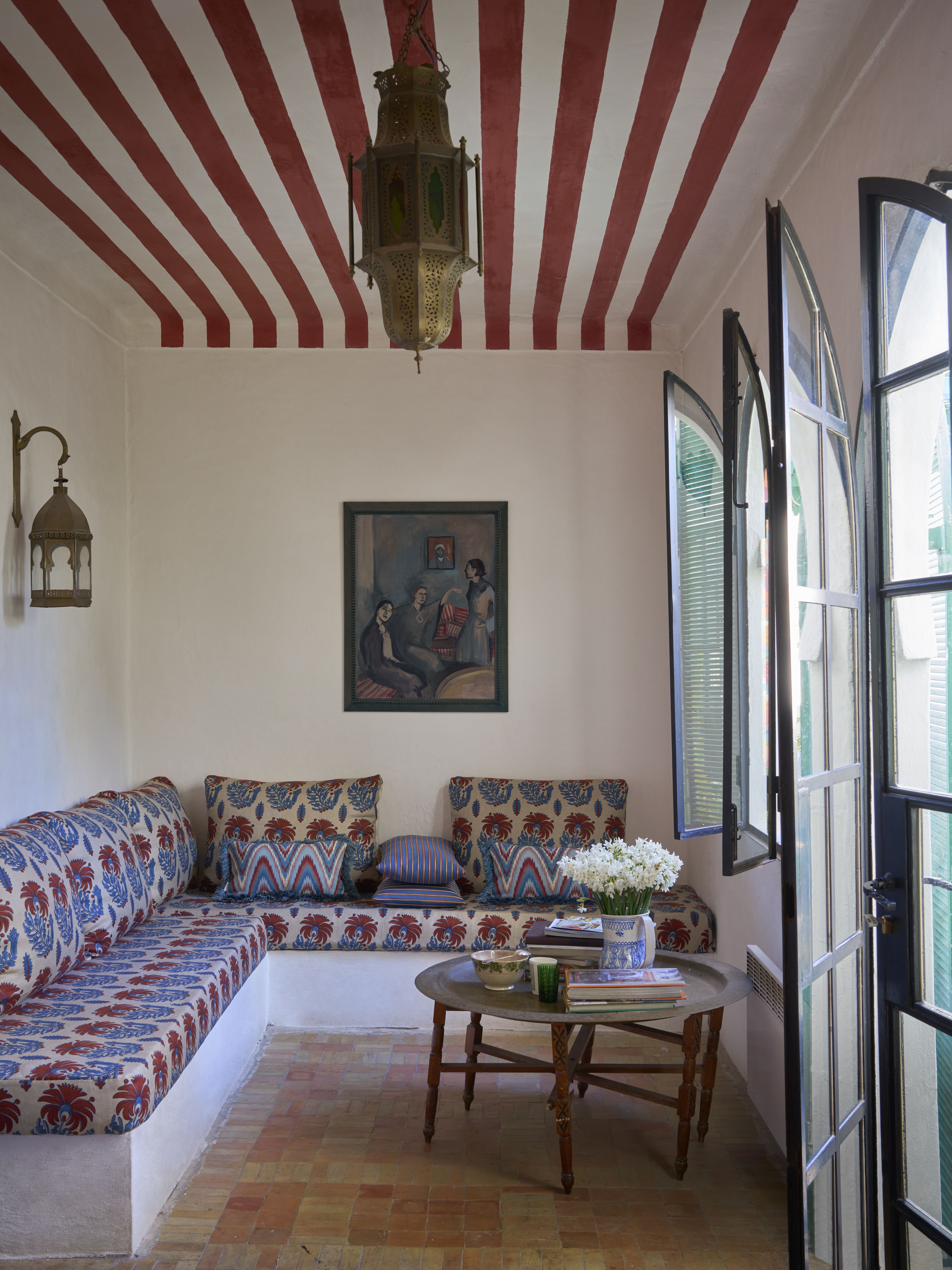 Twill Stripe in Lapis - Indoor - Image 3