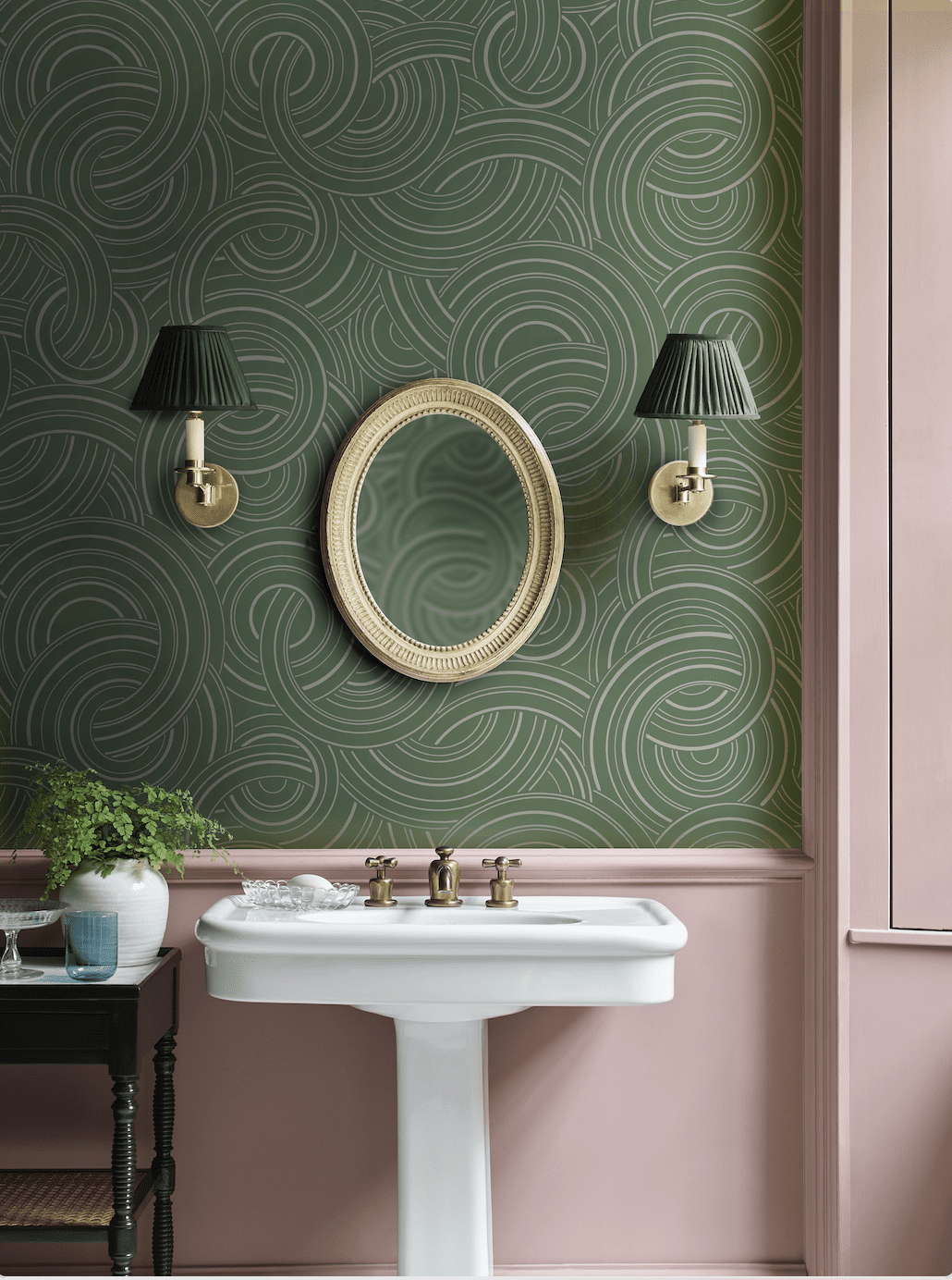 Endless Knots Wallpaper in Artichoke - Image 6