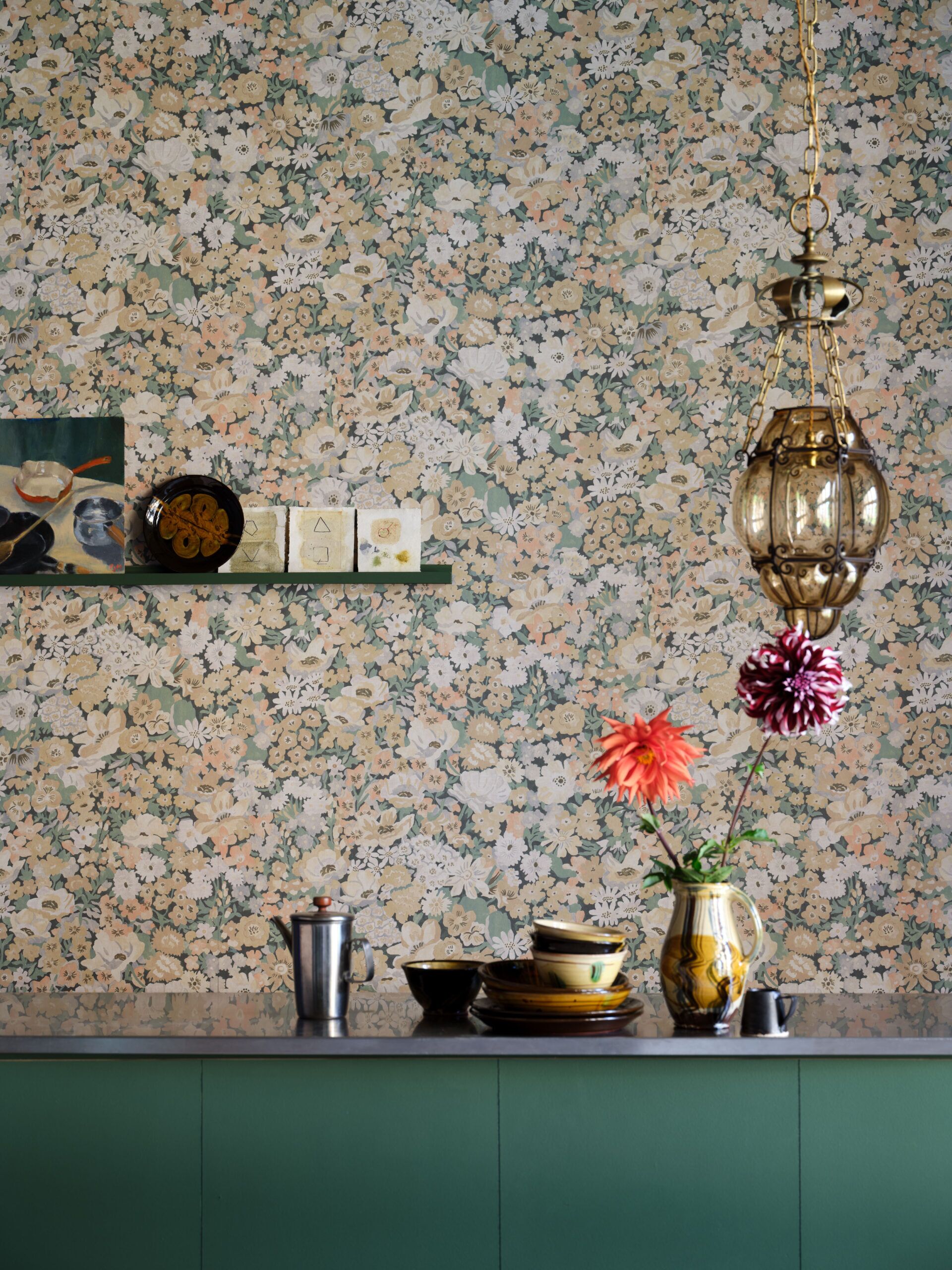 Painted Thorpe Wallpaper in Lichen - Image 5