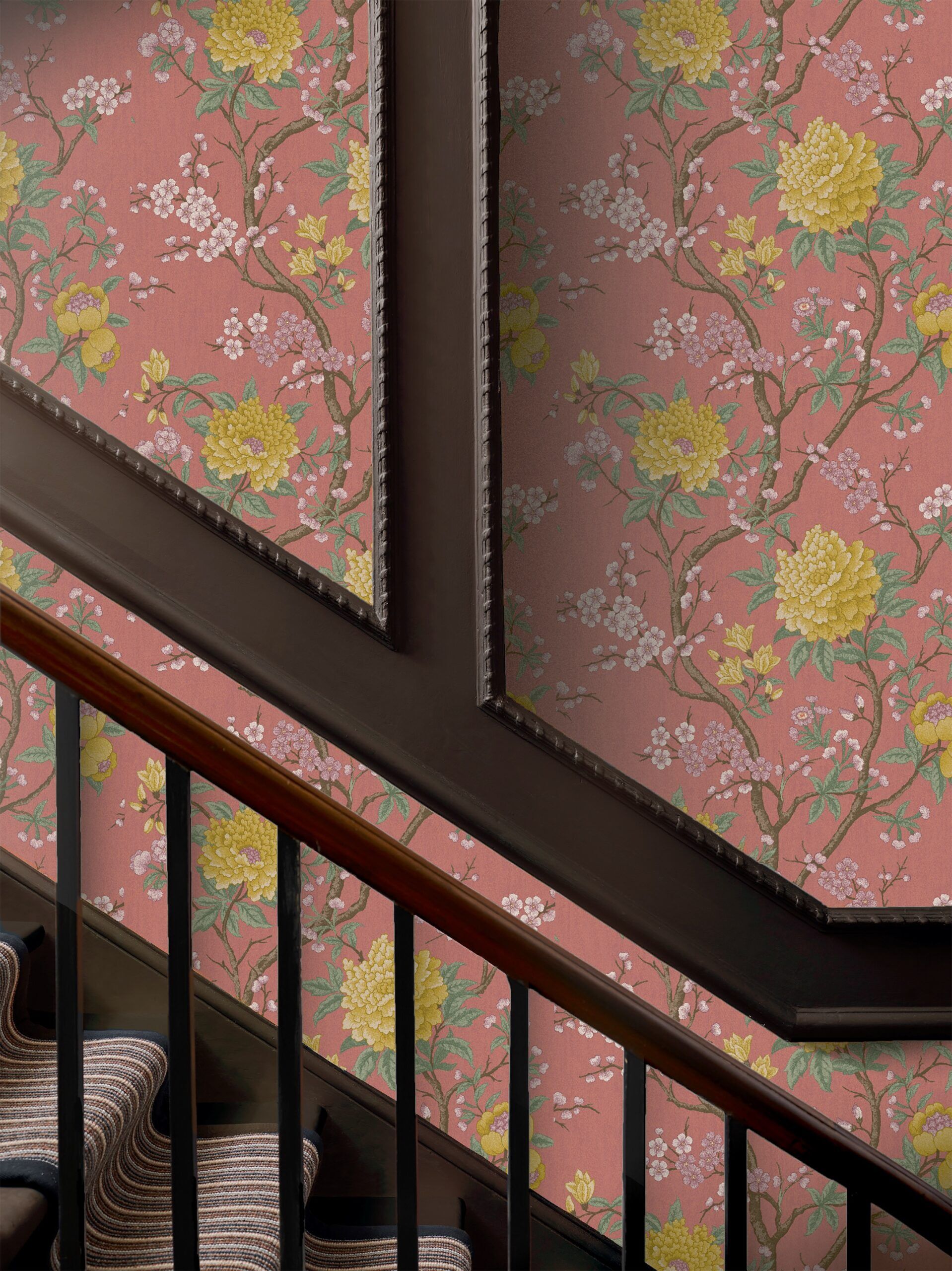 Porcelain Trail Wallpaper in Lacquer - Image 5