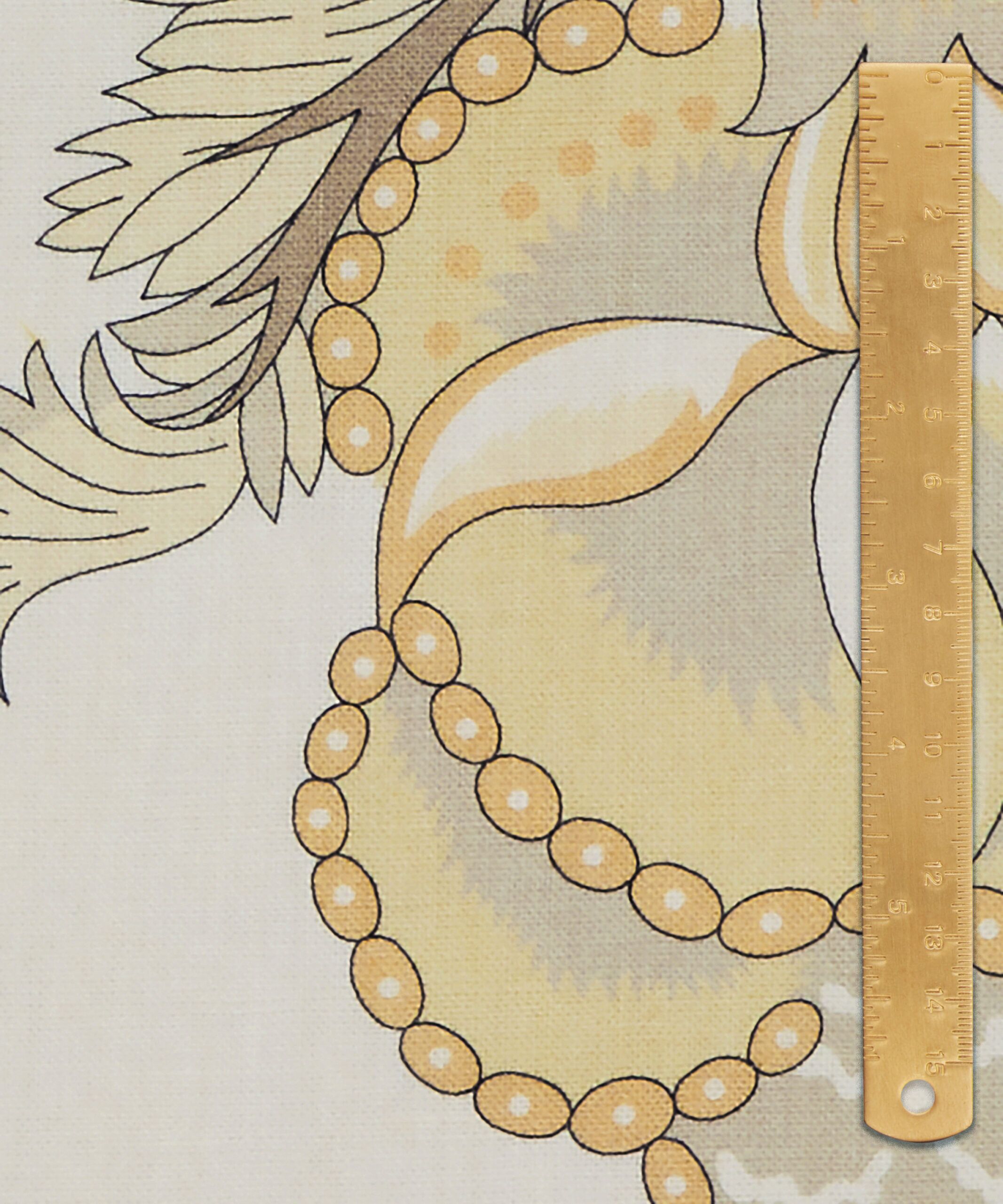 Palampore Trail Landsdowne Linen in Pewter - Indoor - Image 5