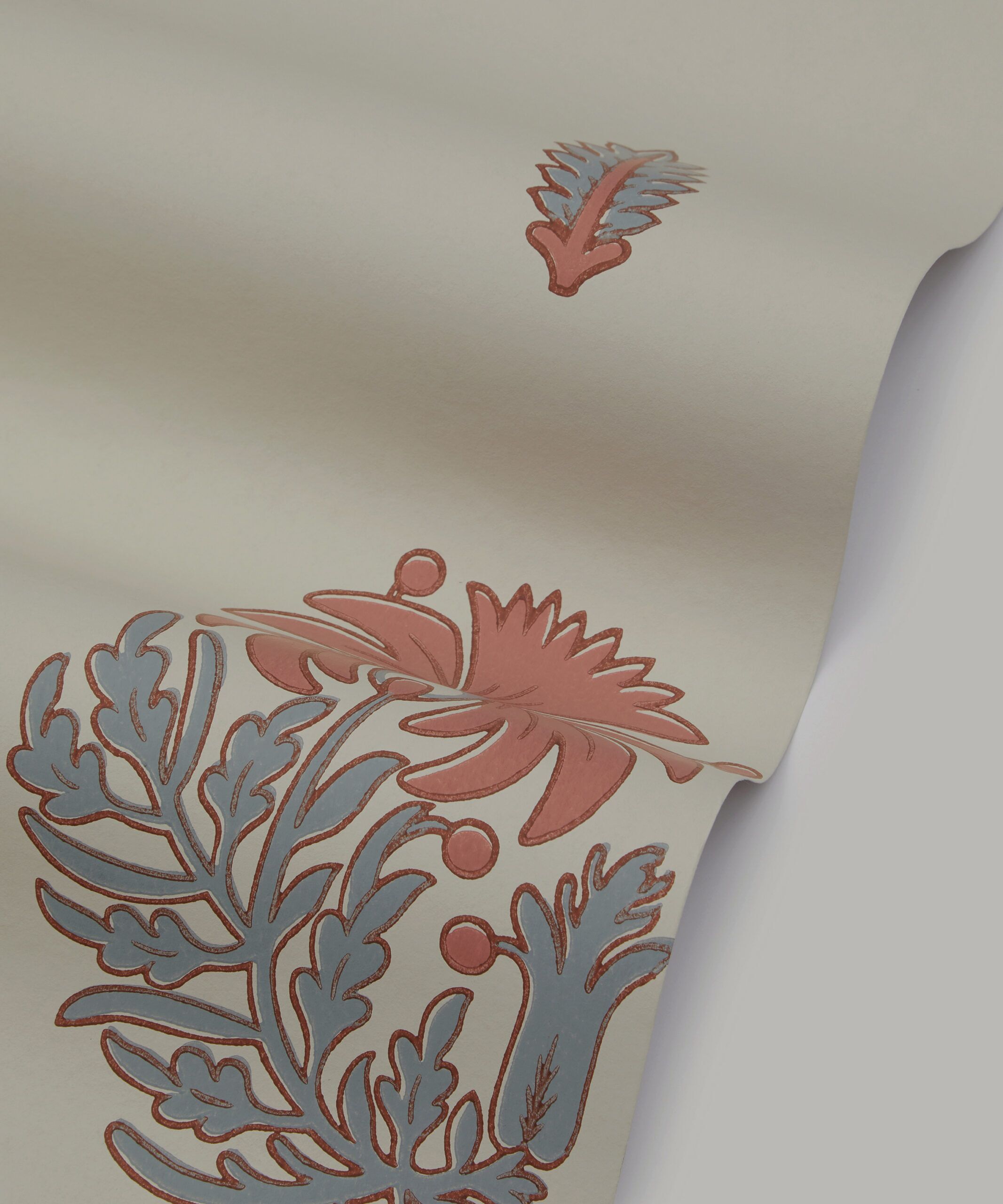 Palm Parade Wallpaper in Slipper - Image 3