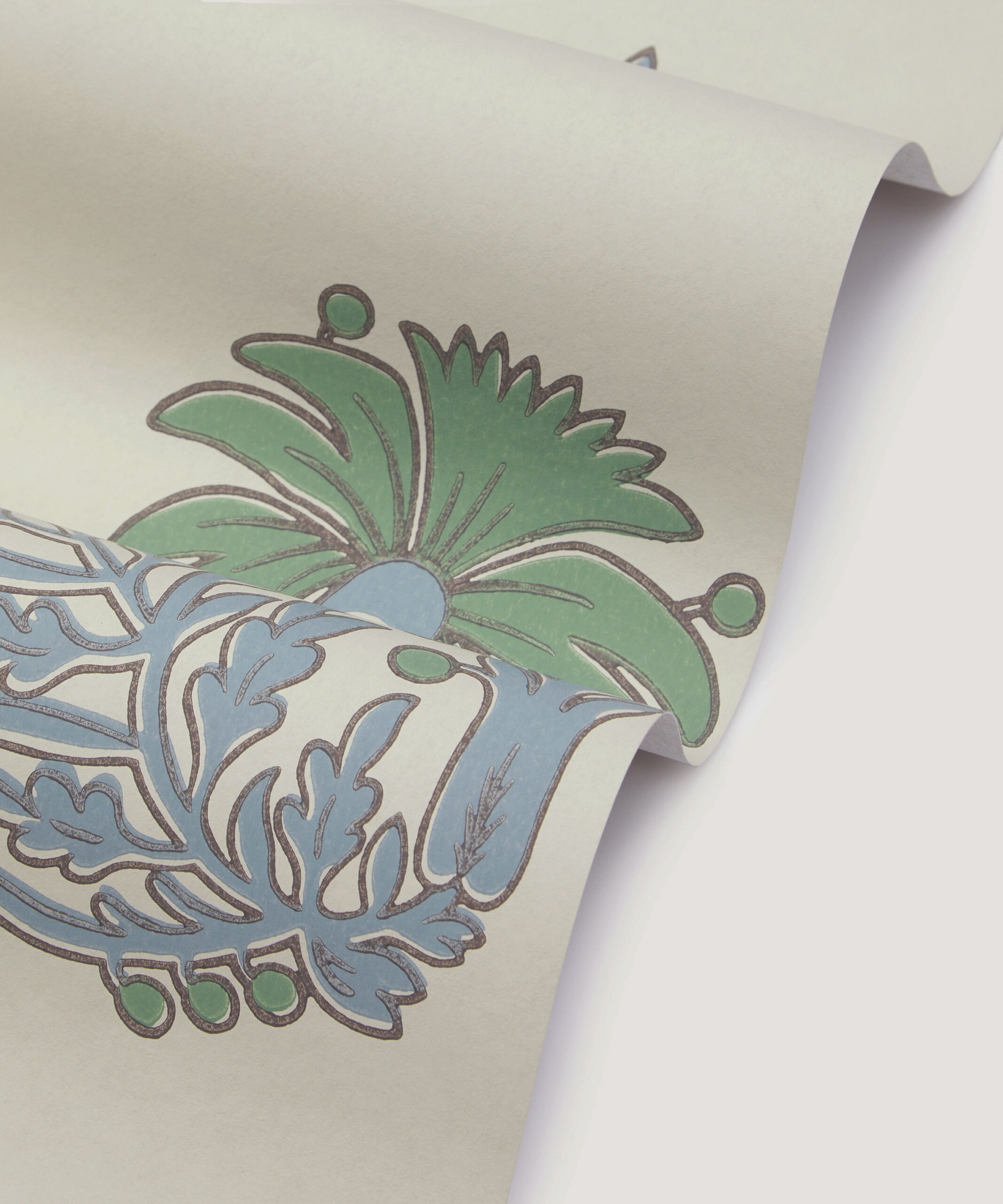 Palm Parade Wallpaper in Purslane - Image 3